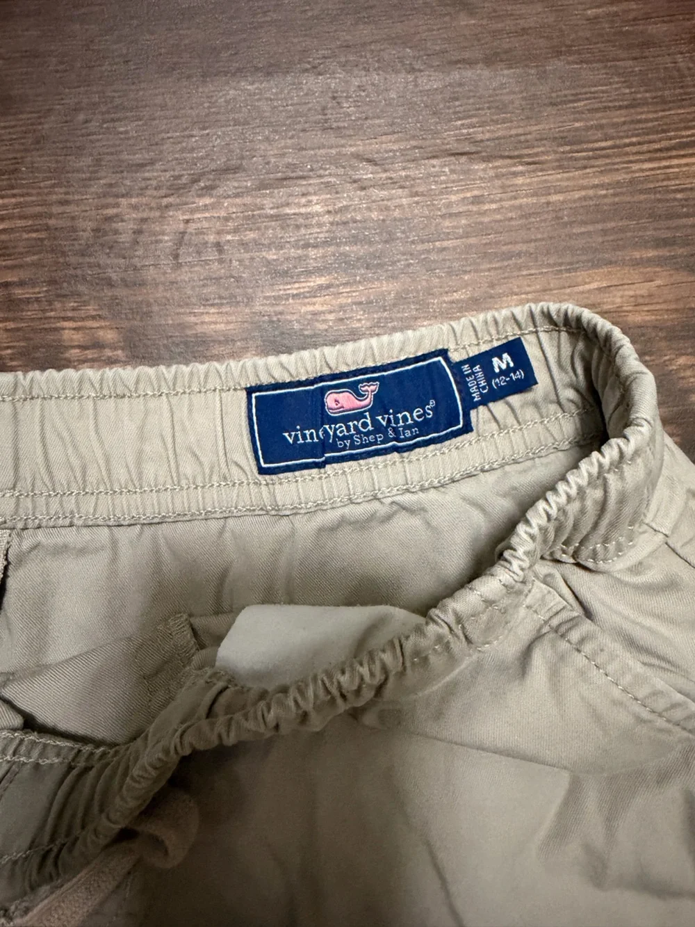 Vineyard Vines Boy’s Khaki Elastic Waist Shorts
